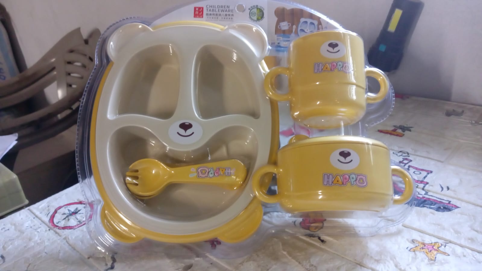 Baby Feeding Set for Kids and Toddlers,Children Children Dinnerware Set - Bamboo Fibre Feeding Set for Kids, Cartoon Design Plate, Cup, Spoon, Fork and Chopsticks, Tableware Cutlery for Kids Microwave & Dishwasher Safe (7 Pcs Set) Baby Feeding Set for Kids and Toddlers,Children Children Dinnerware Set - Bamboo Fibre Feeding Set for Kids, Cartoon Design Plate, Cup, Spoon, Fork and Chopsticks, Tableware Cutlery for Kids Microwave & Dishwasher Safe (7 Pcs Set)